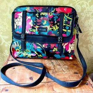 Sakroots Floral Coated Canvas Crossbody Bag
